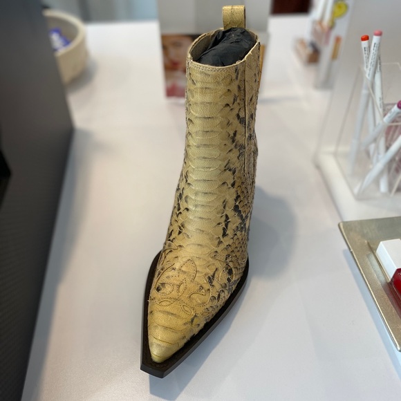 NIB Toral Spanish Python Leather Western Boots - Picture 2 of 5